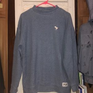 Dark sky blue VS Pink mock turtleneck sweatshirt!